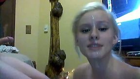 I have uploaded a video clip of my deliciously hot blonde GF sucking my dick