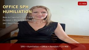 Boss & Female Coworkers Destroy Your Tiny Dick in Office SPH Humiliation