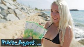 Beach Bikini Bang with Blonde Liz Rainbow