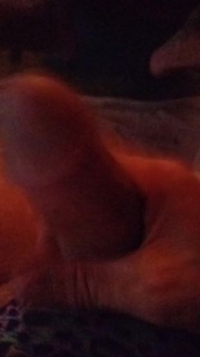 Stroking masturbating my big hard cock needs pussy