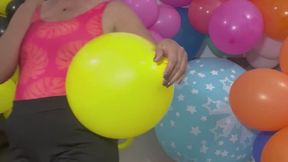 Pop balloons with cigarrette