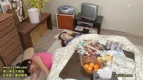 Hot Teen Threesome - Sexy Stud Fucks Sleepover Babes Raw