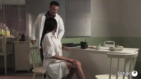 Doctor's Office: Naughty&#x1F608; Nurse Gets Hard Screwed by Hung Patient