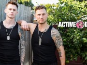 Navy Hunk Flip Fucks AirForce Twink - Blain O'Connor, Cam Steele - ActiveDuty