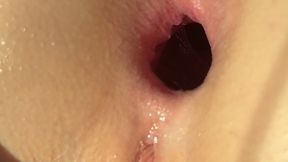 extreme anal gaping with butt plugs and dildos