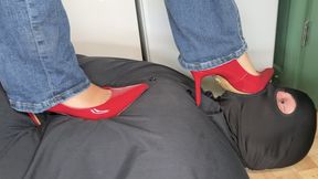 Goddess Meena - My Red Stilettos Will Haunt Your Dreams After This Beating (HD 1080p mp4)