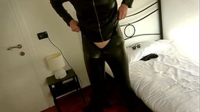 Lesbian Laura in full leather outfit fucks Edonè with strapon - Trailer