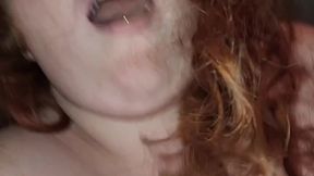 Pov blindfolded redhead gets hardcore fuckee and squirts