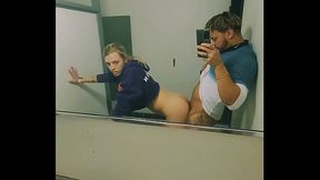 Snuck Barely Legal Teen Blonde into BLM Club and Fucked Her in the Women'_s Bathroom
