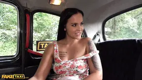 Hot Taxi Tattoo teen Jennifer Mendez fucked hard by cabbie