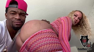 Bubble Ass Blondie! Mellanie Monroe Takes Rome's BBC Deeply Inside!