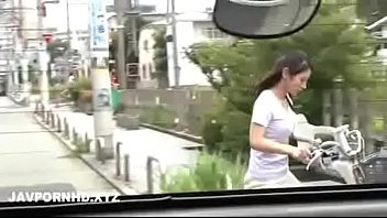 Japanese wife cheats outdoors and gets fucked hard
