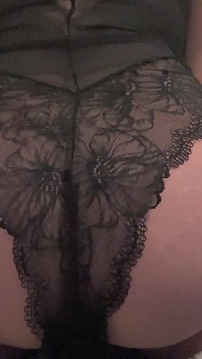 Bedtime Farts in Black Lingerie