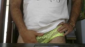 rubbing my cock with my wife'_s panties until I cum