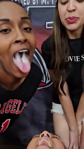 Spectacular moment from &quot;Interracial Spitting&quot;