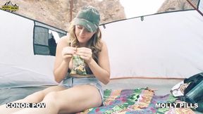 helpless lost girl fucks for shelter - anal plug big booty nympho shows gratitude by fucking stranger in tent - molly pills - accidental creampie cum in pussy - horny hiking amazing amateur babe
