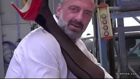 Sub hairy Zhelia Karima in anal action