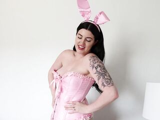 Step Mama Clothed As Easter Bunny Bangs Step Son