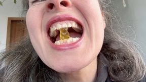 sharp teeth will bite gummy bears