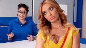 Busty MILF Fucks Horny Fry Cook Ricky Spanish After Catching Him Humping Burgers!