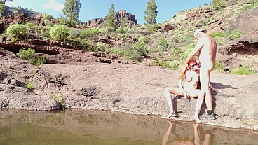 Mountain lake and sperm