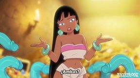 Chel - Treasure Hunt Gets Her Surrounded by Tentacles