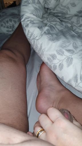 Step son cock gets hard when step mom hand slip and handjob his cock   Clip 1