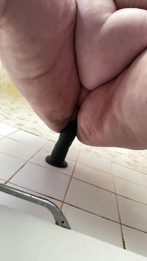 SSBBW Ridding 12inch Dildo My Pussy Dripping Wet