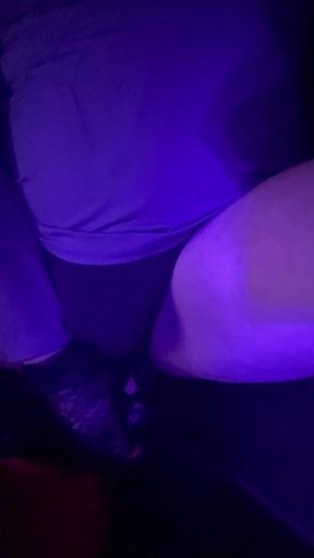 A real sissy whore in the adult theatre