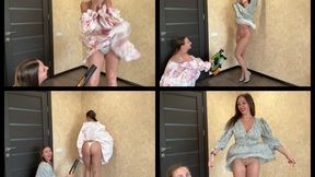 Windy Dress Seduction