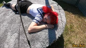 Teen (18+) Redhead den_kris Loves Anal Sex in Public Uniform