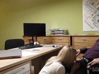 LOAN4K. Man helps a golden-haired playgirl when she needs extra money