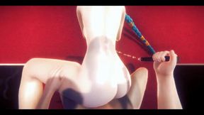 Lol Hentai - Jinx Tied up Like a Bitch Gets Fucked - Japanese Asian Manga Anime Film Game Porn