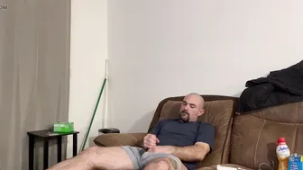 Twink Gets His Big Cock Stiff and Ready