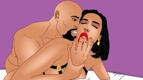 TS Bella&#039;s Bubble Butt big booty anal creampie cartoon tease