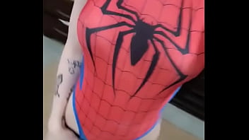 Late night spider girl tease