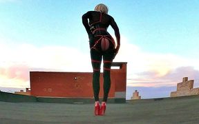 Sissy Stacy Walking on the Roof