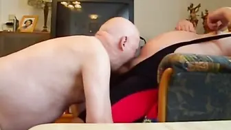 Silver Daddy Bear Has Rough Amateur Fuck with Younger Stud