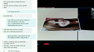 Boss roleplay pervy cam chat with Ellie