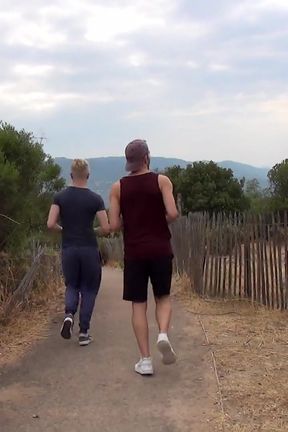 When Ludwig fucks hard Ricco's ass in the pine forest