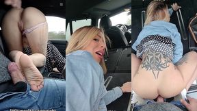 littleangel84 - il me rempli le cul sur le bord de la route ! anal, exhib, footjob...