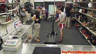 Straight pawnshop amateur works out for cash