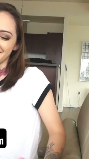 SisLovesMe - Gorgeous Babe With Perfect Body Gets To Suck Huge Cock After Losing In Truth Or Dare   Clip 2