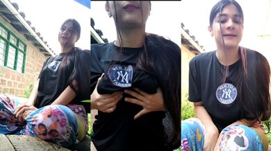 Sexy girl streams and touches herself for fans