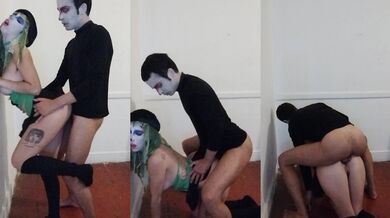 Skinny Verified Amateur Goth Girl Stuffed With Cum By Cute Femboy Egirl