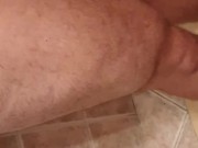 POV close up quad flexing