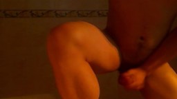 Stroking My Hot Cock and Cumming in the Shower