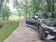 Cars can see my Plugged ass