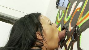 kerry louise loves servicing cocks at gloryholes