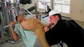 Hot boys in uniform appreciate hardcore anal in the gym